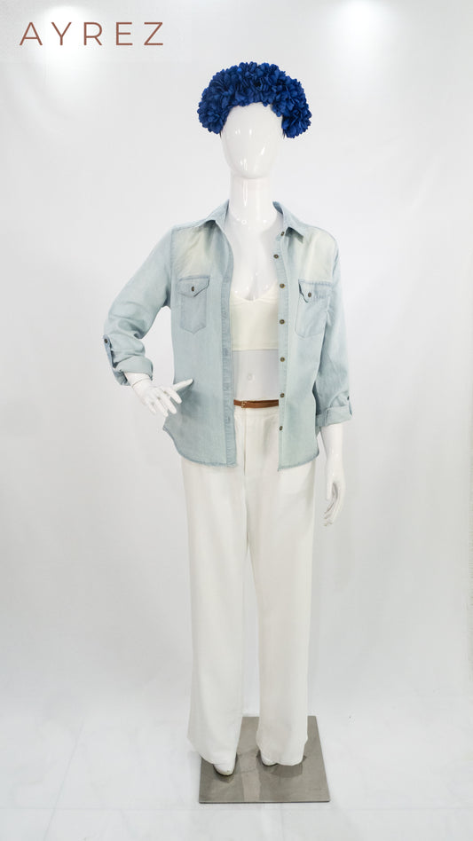 Camisa Denim Azul Claro