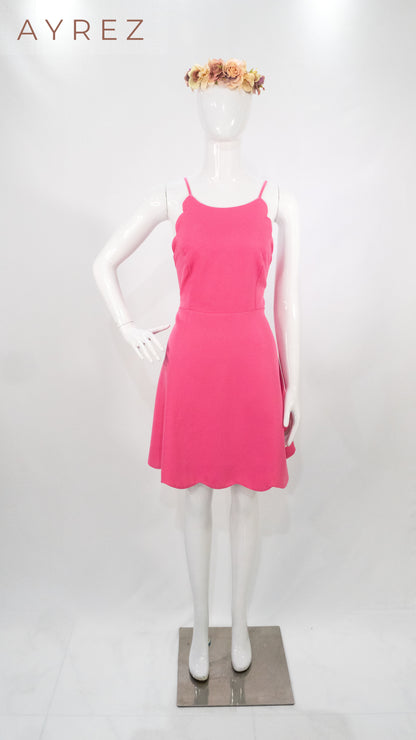 Vestido mini cut-out en efecto piel