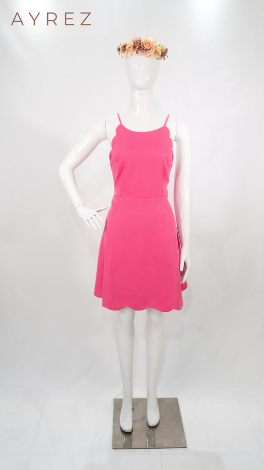 Vestido mini cut-out en efecto piel