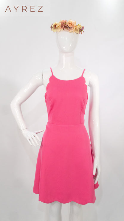 Vestido mini cut-out en efecto piel