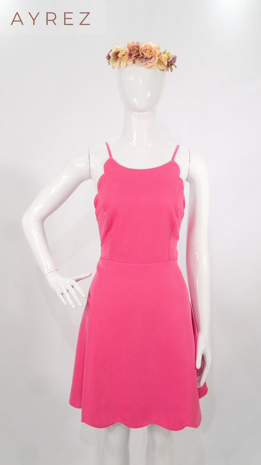 Vestido mini cut-out en efecto piel